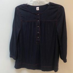 Gap navy blouse